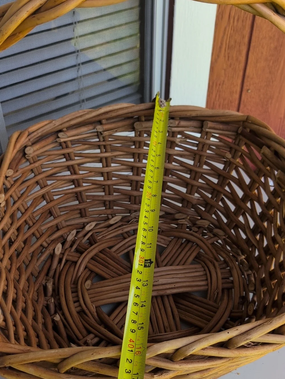 Vintage Huge French Style Boho Chic Coastal Gathering Basket(226)